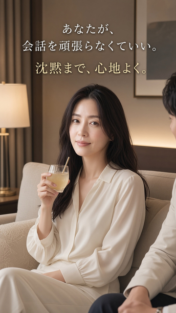 男性と二人で過ごしながら会話を頑張らず自然にくつろぐ女性