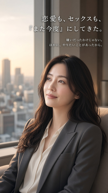 恋愛やセックスをまた今度にしながら仕事を続けてきた女性