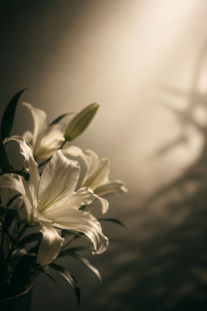 A white lily symbolizing how OPUS selects companions