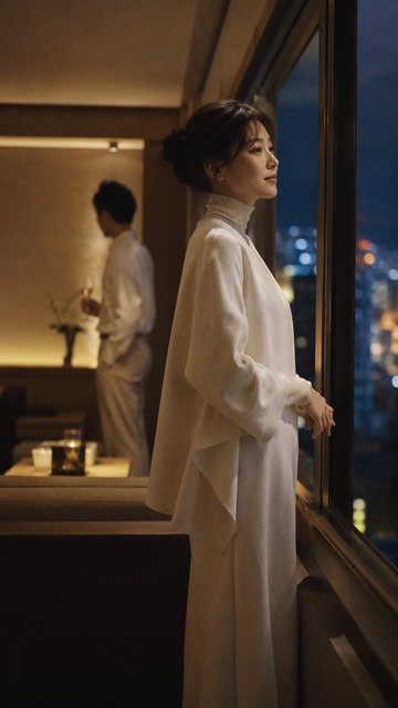 静かな景色を二人で眺める親密な時間