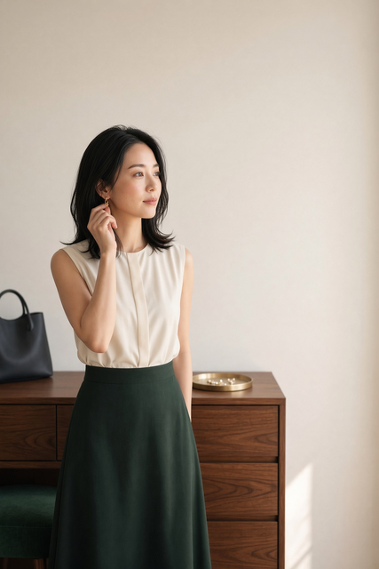 自分の気持ちをすべて言葉にしなくてもよいことを表現する30代女性
