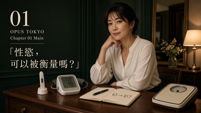 思考性慾是否可以被衡量的40歲女性｜OPUS TOKYO Chapter 01