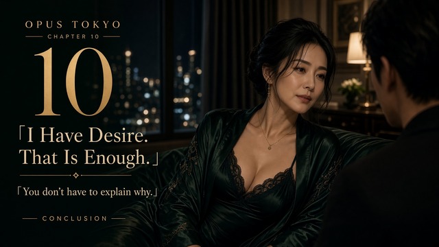 Elegant woman in her 40s facing a man in a hotel at night