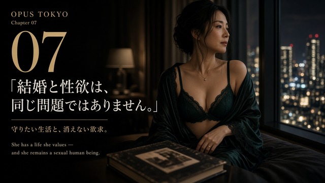 CHAPTER 08 / 11|【全11章|第07章】結婚していても、女性であることは終わらない――守りたい生活と、消えない気持ち