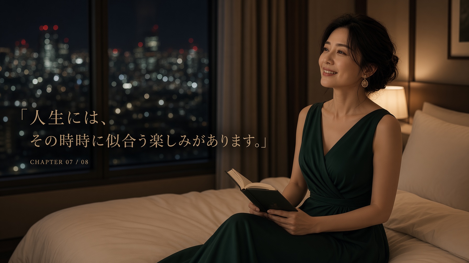A woman in her 40s preparing for an evening out just for herself | Every stage of life has its own pleasures