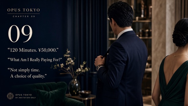 OPUS TOKYO 120-minute ¥50,000 private concierge experience focused on quality｜Chapter 09