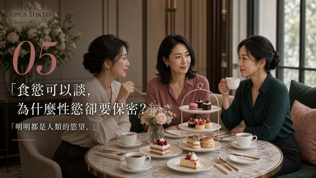 40歲女性們一邊喝茶一邊交談