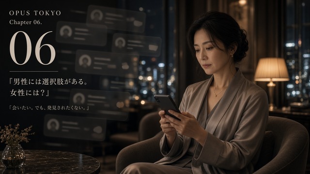 スマートフォンを見る女性
