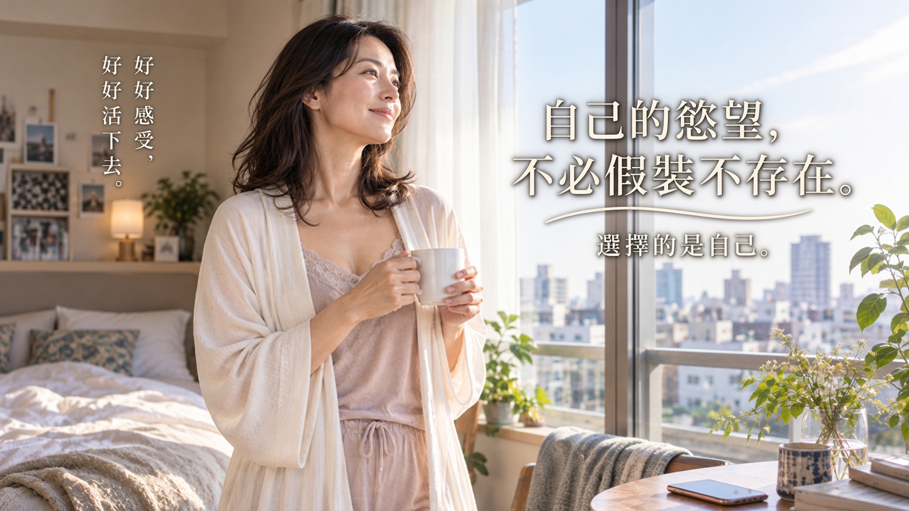不再否定自己的性欲與真實感受的成熟女性