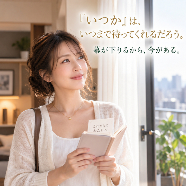 これからの人生と自分に残された時間について穏やかに考える40代女性