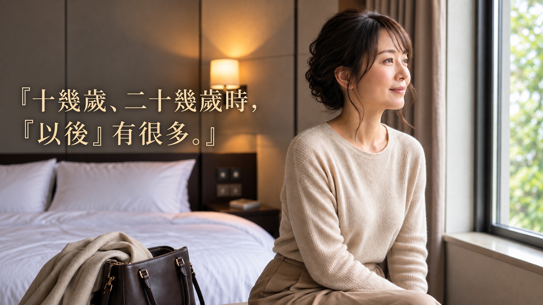 回望年輕時對未來想像的成年女性