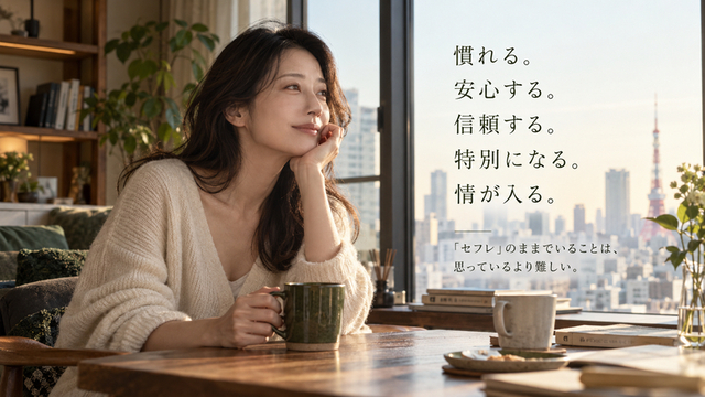 セフレに慣れ安心し信頼するうちに特別な感情が生まれる女性