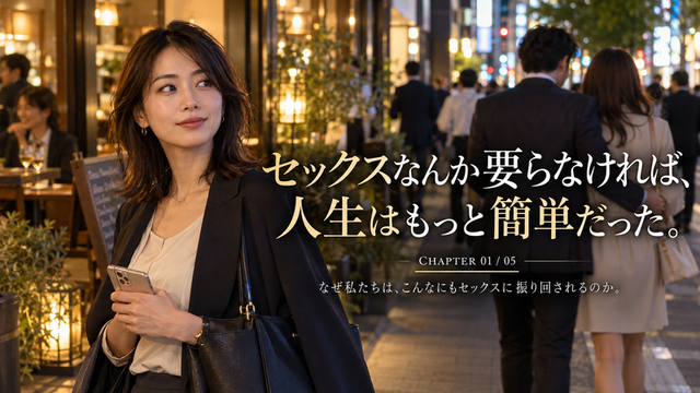 セックスなんか要らなければ人生はもっと簡単だったと考える、東京の夜を歩く30代女性