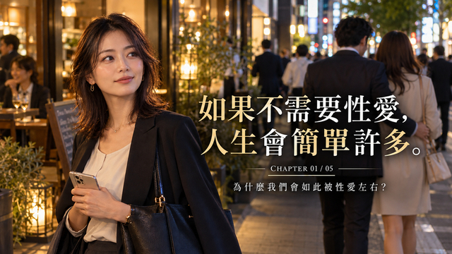 如果不需要性愛，人生會簡單許多。｜為什麼我們如此被性愛牽動？【第1章／全5章】