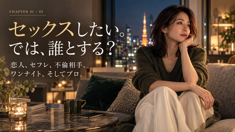 セックスしたい女性が、恋人・セフレ・不倫相手・ワンナイト・プロという5つの選択肢を考えるOPUS第1章