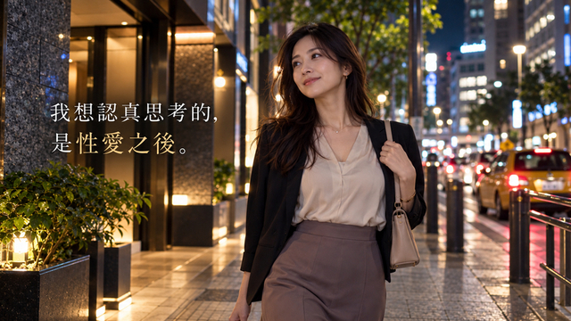 思考性愛之後如何回到自己日常生活的30多歲台灣女性