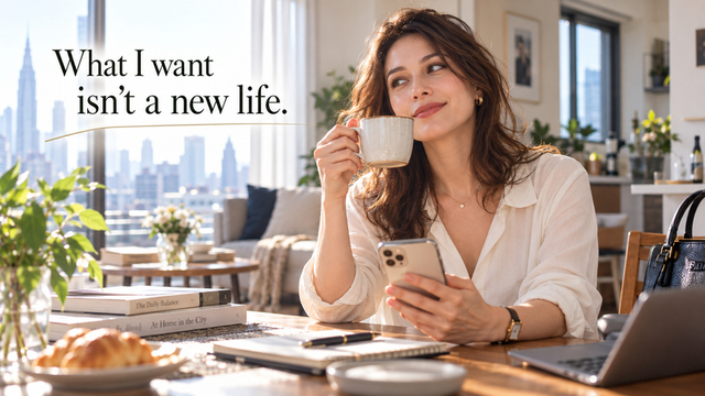 Woman in her thirties who wants intimacy without replacing the life she already values